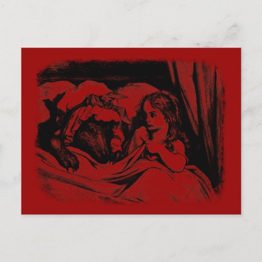 Rotkäppchen Postkarte (Vorderseite)