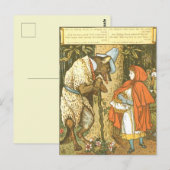 Rotkäppchen Postkarte (Vorne/Hinten)