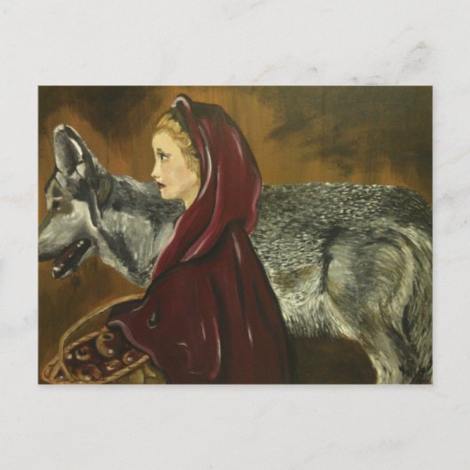 Rotkäppchen Postkarte (Vorderseite)