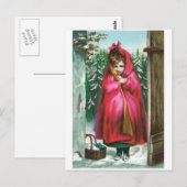 Rotkäppchen Postkarte (Vorne/Hinten)