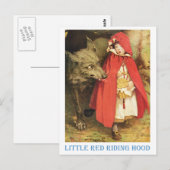 Rotkäppchen Postkarte (Vorne/Hinten)