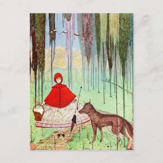 Rotkäppchen Postkarte (Vorderseite)