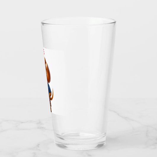 Rotkäppchen über Dackel Bier Glas (Links)