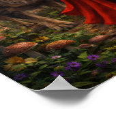 "Rotkäppchen und der Wolf" (2) Poster (Ecke)