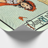 Rotkäppchen Vintage Süß Geschenkpapier (Ecke)