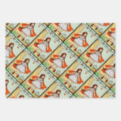 Rotkäppchen Vintage Süß Geschenkpapier Set (Vorderseite 3)
