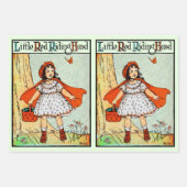 Rotkäppchen Vintage Süß Geschenkpapier Set (Vorderseite)