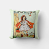Rotkäppchen Vintage Süß Kissen (Vorderseite)