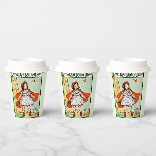 Rotkäppchen Vintage Süß Pappbecher (Multi)
