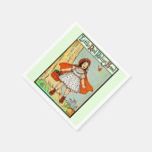 Rotkäppchen Vintage Süß Serviette (Ecke)