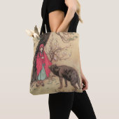 Rotkäppchen von Warwick Goble im Stil der klassisc Tasche (Von Nahem)