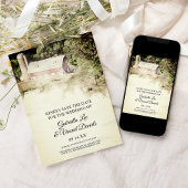 Rotkäppchenbauernhof Hochzeitswasserfarbe Rett Dat Einladung