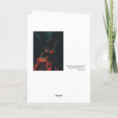Rotkäppchenwerewolf-Halloween-Gruß-Karte Karte (Rückseite)