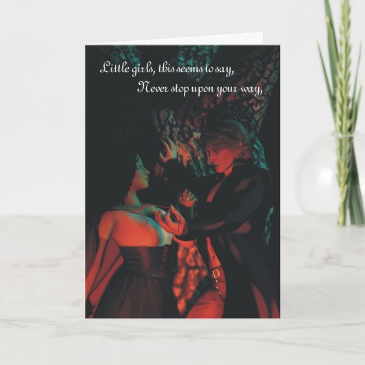 Rotkäppchenwerewolf-Halloween-Gruß-Karte Karte (Vorderseite)