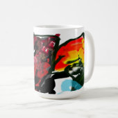 Rotkardinal Herbstfreude Kaffeetasse (VorderseiteRechts)