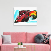 Rotkardinal  Herbstfreude Leinwanddruck (Insitu (Wohnzimmer))