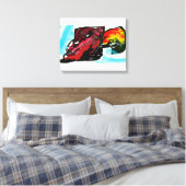 Rotkardinal  Herbstfreude Leinwanddruck (Insitu (Schlafzimmer))