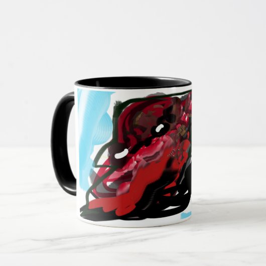 Rotkardinal  Herbstfreude Tasse (Vorderseite Links)