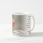 Rotkardinal Psalm 145:14 KJV Kaffeetasse (VorderseiteRechts)