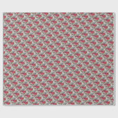 ROTKARDINAL-VOGELPAPIER GESCHENKPAPIER (Flach)