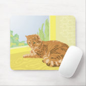 Rotkatze Mousepad (Mit Mouse)