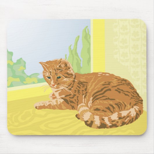 Rotkatze Mousepad (Vorne)