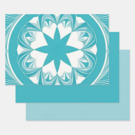 Rotkehlchen Ei Blau Geschenkpapier Set