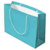 Rotkehlchen Ei Blau Große Geschenktüte (Rückseite Schrägansicht)