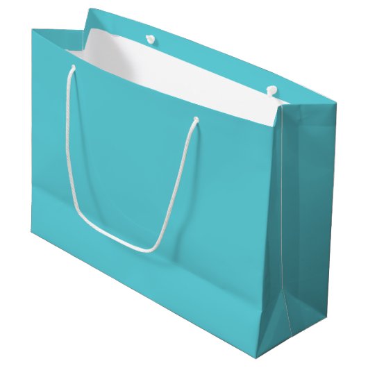 Rotkehlchen Ei Blau Große Geschenktüte (Vorderseite Schrägansicht)