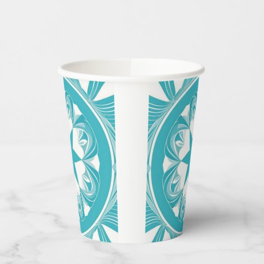 Rotkehlchen Ei Blau Pappbecher (Links)