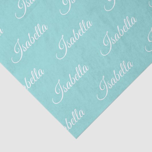 Rotkehlchen-Ei-blaues personalisiertes Seidenpapier (Ausschnitt)