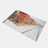 Rotkehlchen Fußmatte (Schrägansicht)