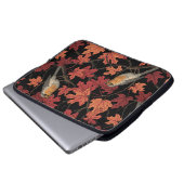 Rotkehlchen im Ahornbaum Laptopschutzhülle (Vorne Knopf)