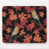 Rotkehlchen im Ahornbaum Mousepad (Vorne)