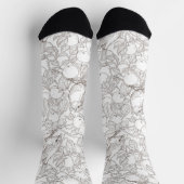 Rotkehlchen im Apfelbaum/Umber und weiß Socken (Oben)