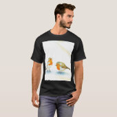 Rotkehlchen im Winter T-Shirt (Vorne ganz)