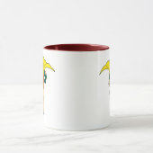 Rotkehlchen läuft tasse (Zentrum)