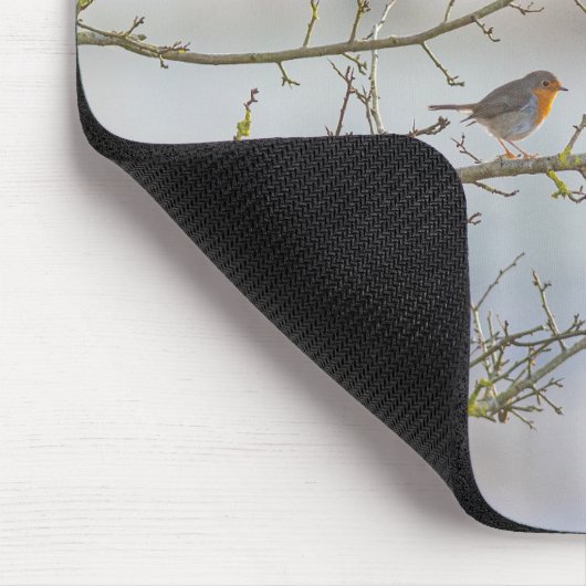 Rotkehlchen-Mausmatte Mousepad (Ecke)