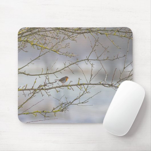 Rotkehlchen-Mausmatte Mousepad (Mit Mouse)