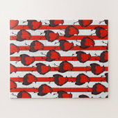 Rotkehlchen-Muster Puzzle (Horizontal)