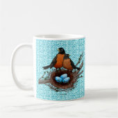 Rotkehlchen-Nistplatz-Tasse Kaffeetasse (Links)