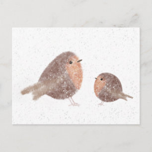 Rotkehlchen-Postkarte Postkarte