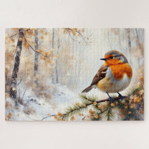 Rotkehlchen Puzzle