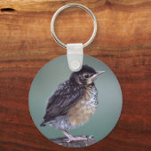 Rotkehlchen Schlüsselanhänger (Vorderseite)