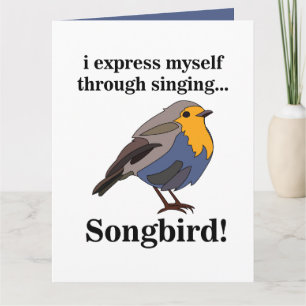 Rotkehlchen Singvogel Karte