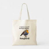 Rotkehlchen Singvogel Tragetasche (Rückseite)