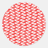 Rotkehlchen (transparenter Hintergrund) Runder Aufkleber (Vorderseite)