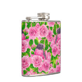 Rotkehlchen und Rosen Flachmann (Rechts)