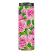Rotkehlchen und Rosen Thermosbecher (Rückseite)