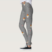 Rotkehlchen und Schneemuster Leggings (Links)